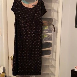 Black and Tan lace dress